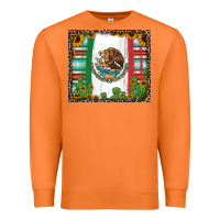 Carrot mexican flag background with cactus and sunflower tumbler Premium Sweatshirt - Jasminsmagicworld