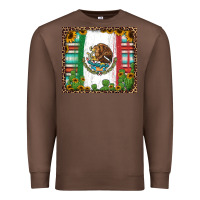 Chestnut mexican flag background with cactus and sunflower tumbler Premium Sweatshirt - Jasminsmagicworld