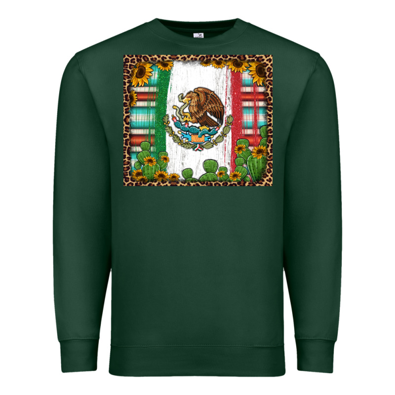Mexican Flag Background With Cactus And Sunflower Tumbler Premium Sweatshirt by Jasminsmagicworld | Teevron