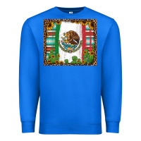 True Royal mexican flag background with cactus and sunflower tumbler Premium Sweatshirt - Jasminsmagicworld