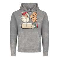 Cloud Rock custom milk and cookies with santa Vintage Hoodie - MaliasSmallBusiness