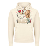 Vintage Artic custom milk and cookies with santa Vintage Hoodie - MaliasSmallBusiness