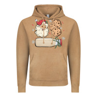 Vintage Camel custom milk and cookies with santa Vintage Hoodie - MaliasSmallBusiness