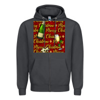 Smoke merry christmas champagne seamless pattern Zipper Hoodie - BundleAndBundleShop