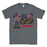 Charcoal Heather small town america Classic Tee - CowhideDigitalArt