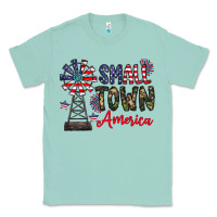 Seafoam small town america Classic Tee - CowhideDigitalArt
