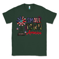 Sports Green small town america Classic Tee - CowhideDigitalArt