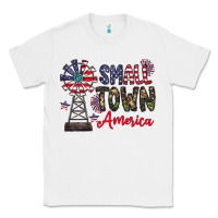 White small town america Classic Tee - CowhideDigitalArt