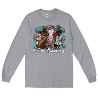 Heather Grey autism awareness 2 Long Sleeve Tee - SublimationCraftShop