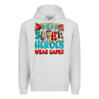 Dove Grey not all super heroes wear capes Premium Hoodie - NancyCooperArtShop