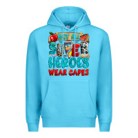 Ocean Blue not all super heroes wear capes Premium Hoodie - NancyCooperArtShop