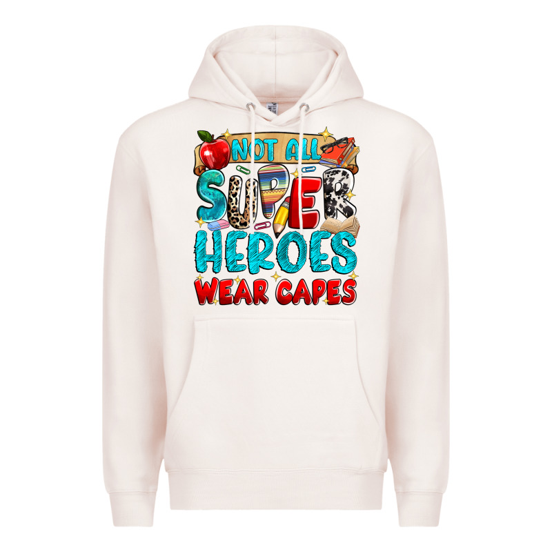 Not All Super Heroes Wear Capes Premium Hoodie by NancyCooperArtShop | Teevron