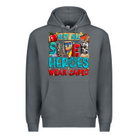 Rock not all super heroes wear capes Premium Hoodie - NancyCooperArtShop