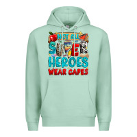 Seafoam not all super heroes wear capes Premium Hoodie - NancyCooperArtShop