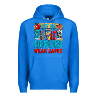 True Royal not all super heroes wear capes Premium Hoodie - NancyCooperArtShop