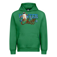 Emerald Winter Chill Penguin Urban Hoodie - LillyAllenDesigns