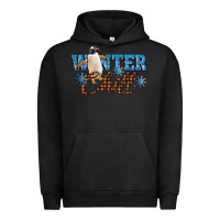 Pigment Black Winter Chill Penguin Urban Hoodie - LillyAllenDesigns