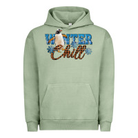Pigment Oil Green Winter Chill Penguin Urban Hoodie - LillyAllenDesigns