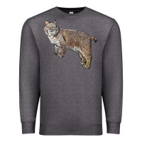 Charcoal Heather Bobcat Premium Sweatshirt - LillyAllenDesigns