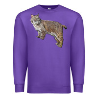 Purple Bobcat Premium Sweatshirt - LillyAllenDesigns