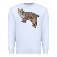 White Bobcat Premium Sweatshirt - LillyAllenDesigns