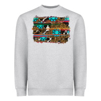 Heather Grey western background Heavyweight Sweatshirt - RanaPortraitStore