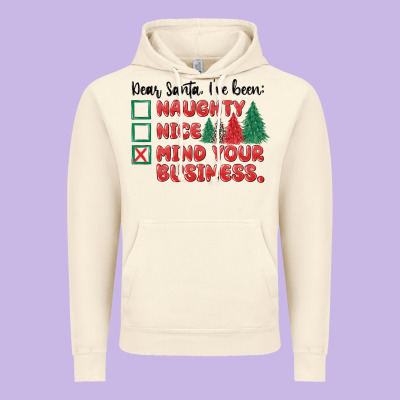 Vintage Hoodie dear santa ive been