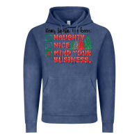 Vintage Denim dear santa ive been Vintage Hoodie - MaliasSmallBusiness