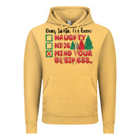 Vintage Mustard dear santa ive been Vintage Hoodie - MaliasSmallBusiness