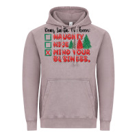 Vintage Zinc dear santa ive been Vintage Hoodie - MaliasSmallBusiness