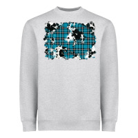 Heather Grey winter plaid cowhide pattern background Heavyweight Sweatshirt - RanaPortraitStore
