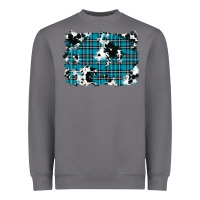 Storm winter plaid cowhide pattern background Heavyweight Sweatshirt - RanaPortraitStore