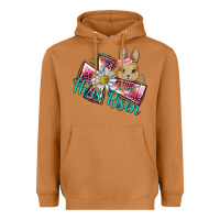 Meerkat he is risen cross rabbit Heavyweight Hoodie - BarkalooDesign