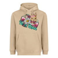 Mushroom he is risen cross rabbit Heavyweight Hoodie - BarkalooDesign