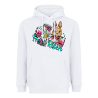 White he is risen cross rabbit Heavyweight Hoodie - BarkalooDesign