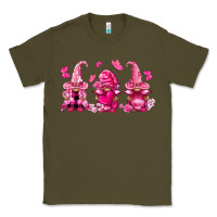 Army Green breast cancer gnomies Classic Tee - FaDigitalArtStudio