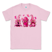 Bubblegum Pink breast cancer gnomies Classic Tee - FaDigitalArtStudio