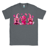 Charcoal Heather breast cancer gnomies Classic Tee - FaDigitalArtStudio