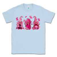 Dusty Blue breast cancer gnomies Classic Tee - FaDigitalArtStudio