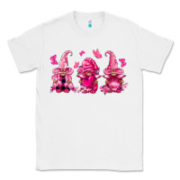White breast cancer gnomies Classic Tee - FaDigitalArtStudio
