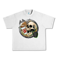Lunar Rock race skull Urban Heavy Tee - Zillion Design Studio