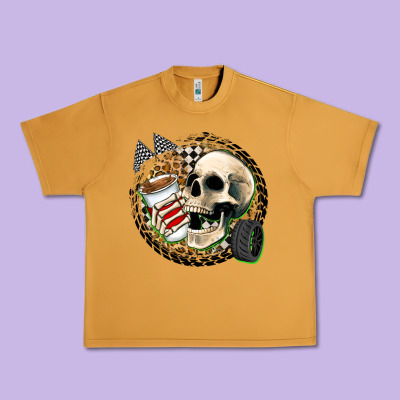 Race Skull Urban Heavy Tee Designed By Zillion Design Studio