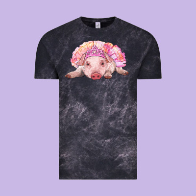 Vintage Tee Balerina Baby Pig With Tutu