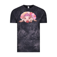 Cloud Black Balerina Baby Pig With Tutu Vintage Tee - RanaPortraitStore