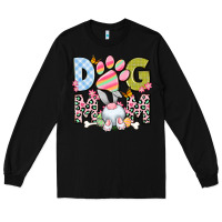 Black Easter Dog Mom Easter Day Long Sleeve Tee - Neo Western