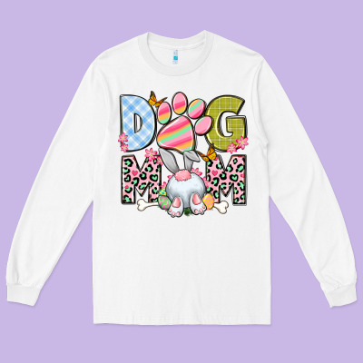 Easter Dog Mom Easter Day Long Sleeve Tee Designed By Neo Western