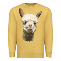 Antique Gold Alpaca Head Premium Sweatshirt - LillyAllenDesigns