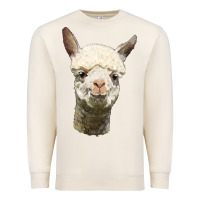 Sandshell Alpaca Head Premium Sweatshirt - LillyAllenDesigns