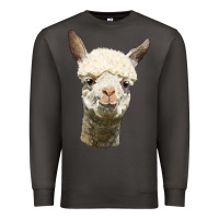 Smoke Alpaca Head Premium Sweatshirt - LillyAllenDesigns