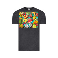 Vintage Black summer fruits Vintage Tee - BarkalooDesign
